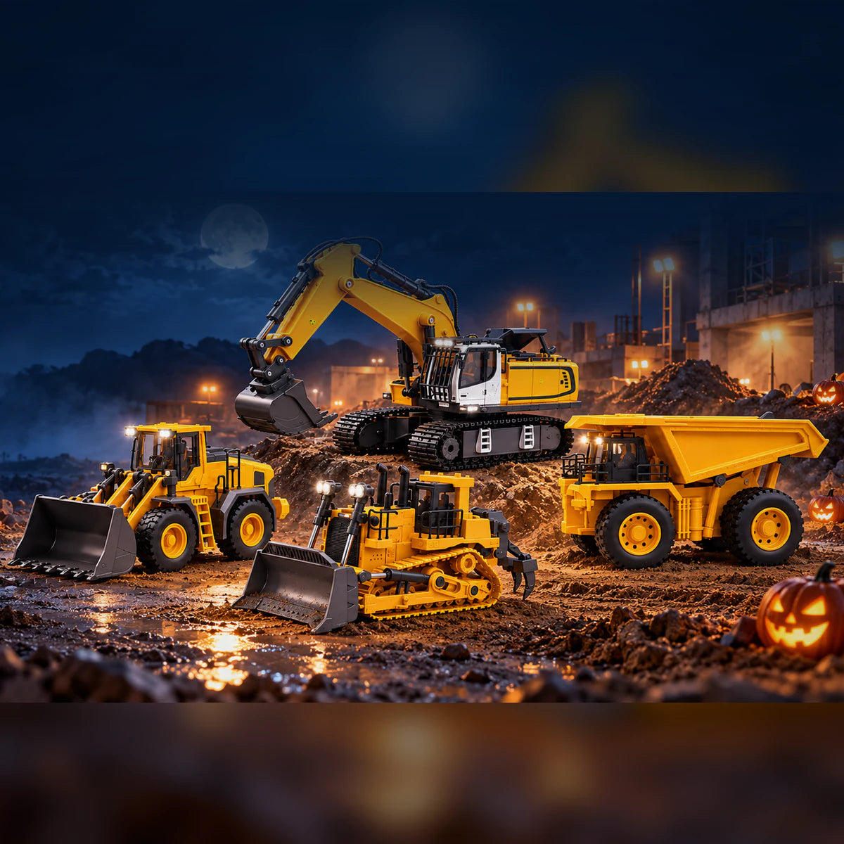 Tobouy 970 PRO X remote control excavator with working attachments