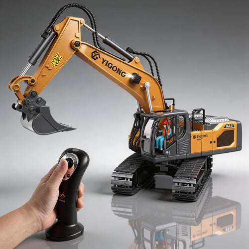 Tobouy Next-Gen RC-Bagger im Maßstab 1/20 – Legierungskonstruktion, Körpersensorsteuerung, 360°-Drehung