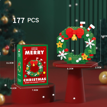 Tobouy Christmas Building Block Series – Santa Claus & Reindeer Puzzle, Compatible with LEGO Bricks