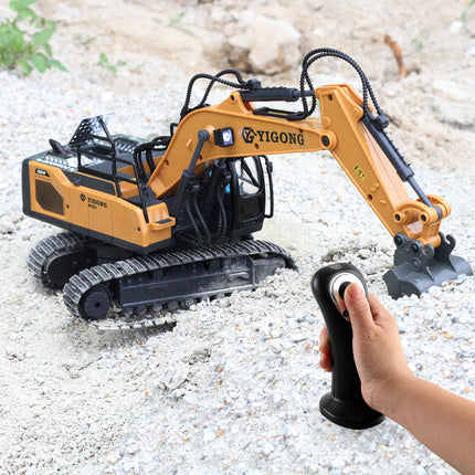 Tobouy Next-Gen RC-Bagger im Maßstab 1/20 – Legierungskonstruktion, Körpersensorsteuerung, 360°-Drehung