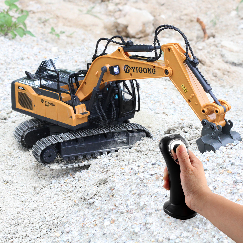 Tobouy Next-Gen RC-Bagger im Maßstab 1/20 – Legierungskonstruktion, Körpersensorsteuerung, 360°-Drehung