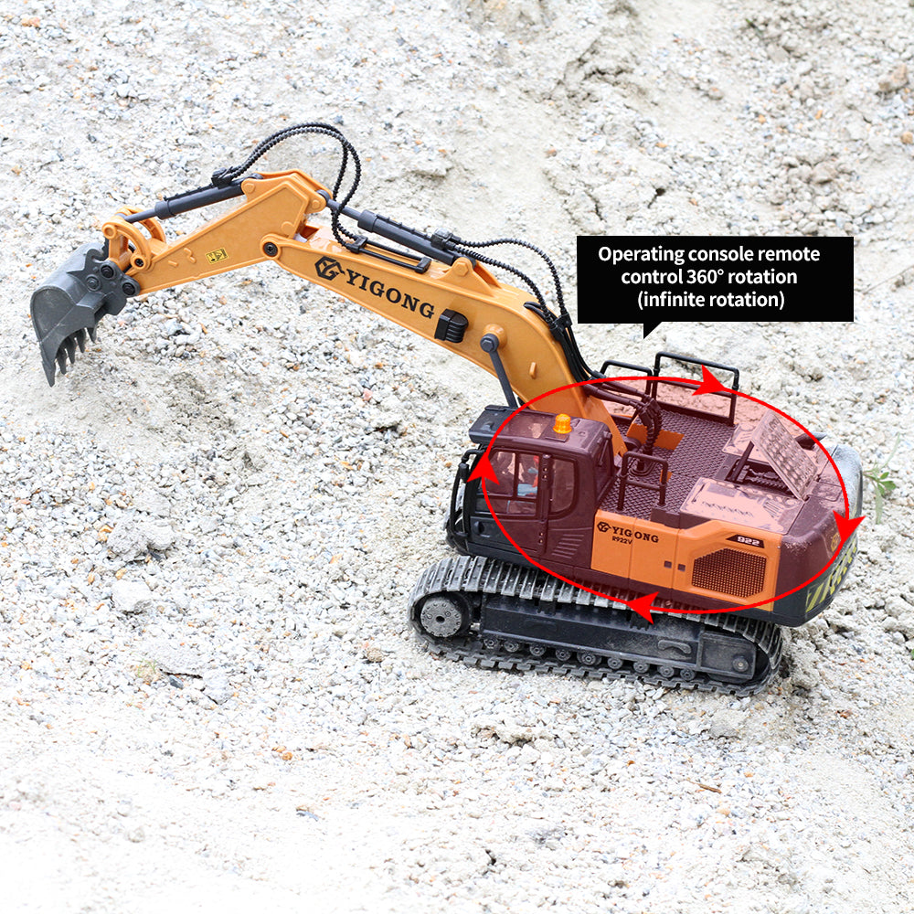 Tobouy Next-Gen RC-Bagger im Maßstab 1/20 – Legierungskonstruktion, Körpersensorsteuerung, 360°-Drehung
