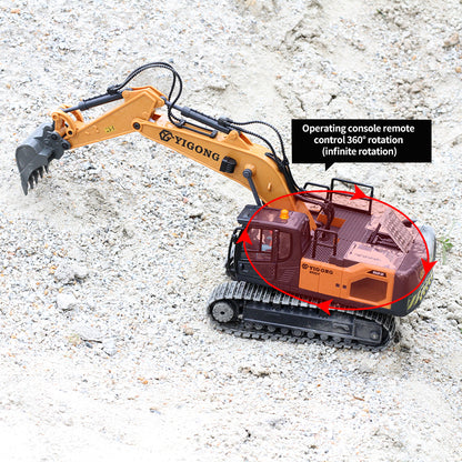 Tobouy Next-Gen RC-Bagger im Maßstab 1/20 – Legierungskonstruktion, Körpersensorsteuerung, 360°-Drehung