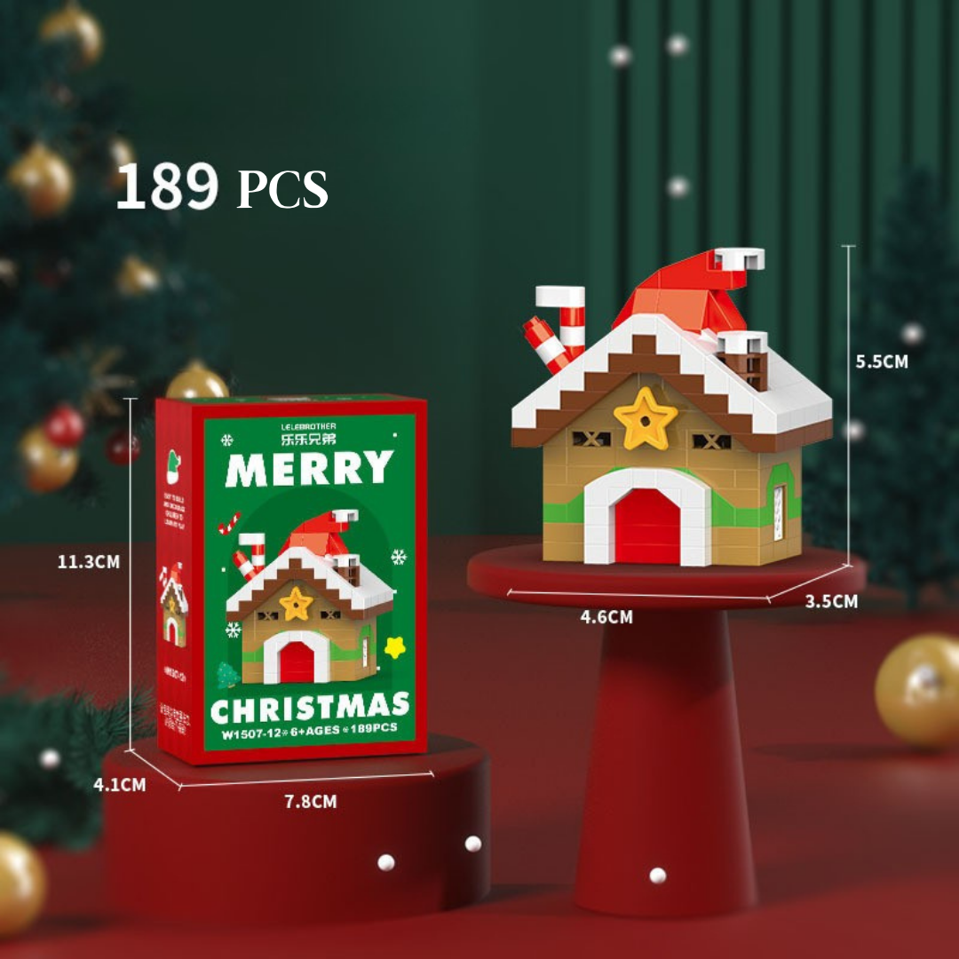 Tobouy Christmas Building Block Series – Santa Claus & Reindeer Puzzle, Compatible with LEGO Bricks