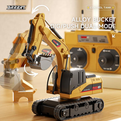 Tobouy  Mini RC Construction Set – Forklift, Excavator & Dump Truck