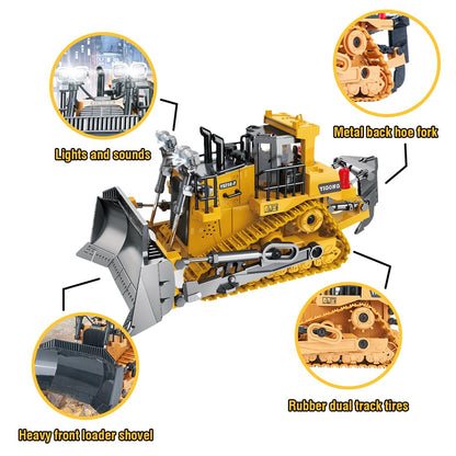 Tobouy RC Bulldozer im Maßstab 1/20 – Realistisch, robust, einsatzbereit
