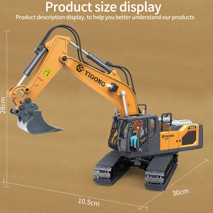 Tobouy Next-Gen RC-Bagger im Maßstab 1/20 – Legierungskonstruktion, Körpersensorsteuerung, 360°-Drehung