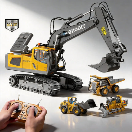 Tobouy RC-Bagger im Maßstab 1/20 – 11-Kanal-Fernsteuerungsspielzeug