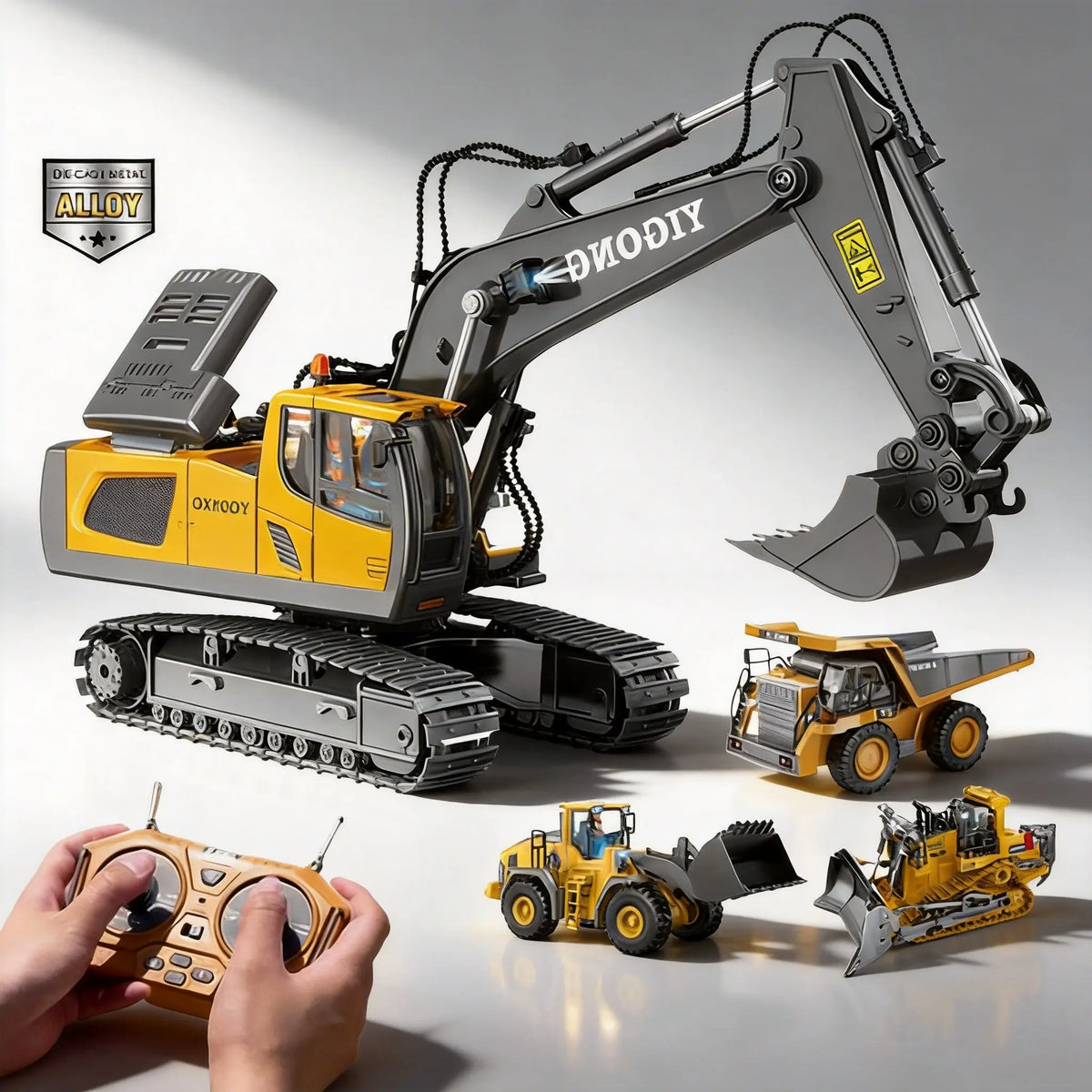 Tobouy RC-Bagger im Maßstab 1/20 – 11-Kanal-Fernsteuerungsspielzeug