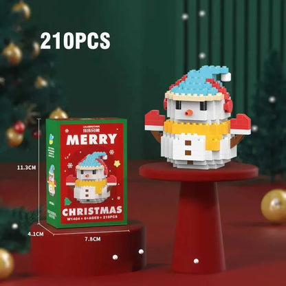 Tobouy Christmas Building Block Series – Santa Claus & Reindeer Puzzle, Compatible with LEGO Bricks