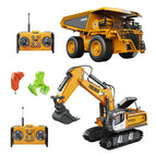 Excavator AND Dump Truck