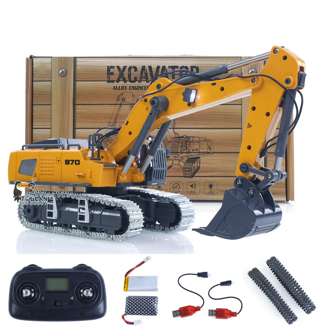 Tobouy Model 1/50 Mini Electric Excavator 970 Electric Wireless Control Simulation Construction Vehicle Model