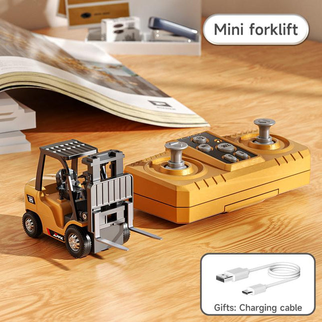 Tobouy  Mini RC Construction Set – Forklift, Excavator & Dump Truck