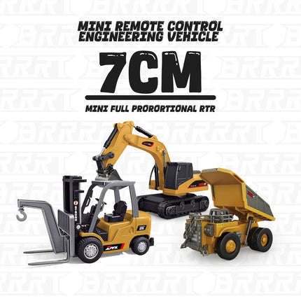 Tobouy  Mini RC Construction Set – Forklift, Excavator & Dump Truck