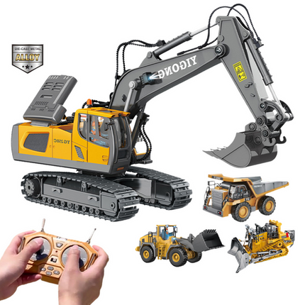 Tobouy RC Excavator 1/20 Scale – 11-Channel Remote Control Toy