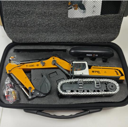 Tobouy Model 1/50 Mini Electric Excavator 970 Electric Wireless Control Simulation Construction Vehicle Model