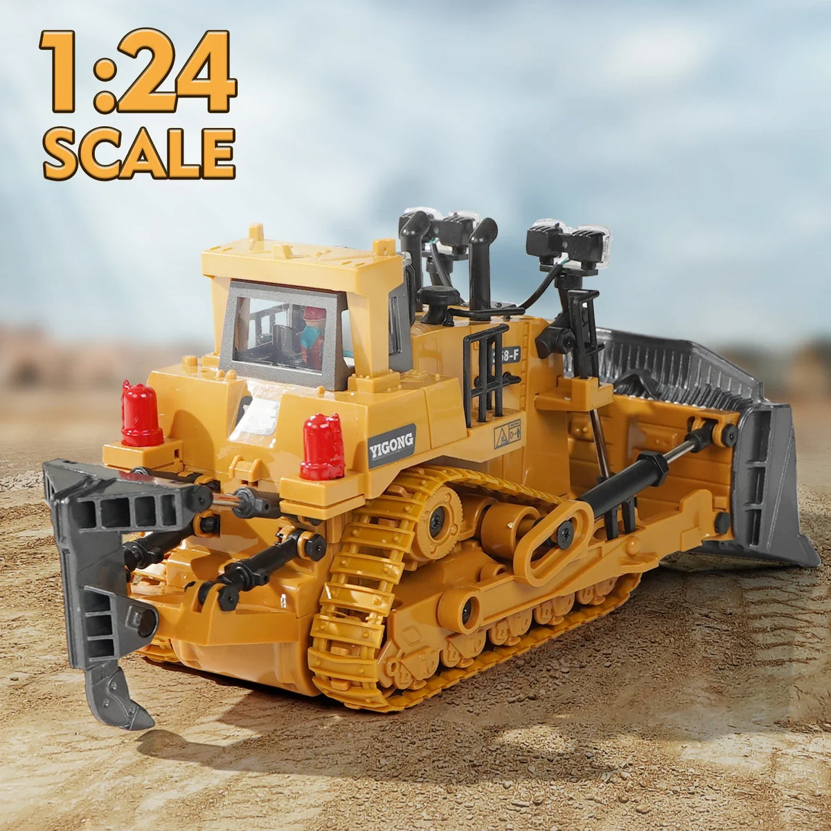 Tobouy RC Bulldozer im Maßstab 1/20 – Realistisch, robust, einsatzbereit
