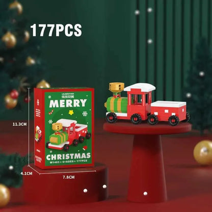 Tobouy Christmas Building Block Series – Santa Claus & Reindeer Puzzle, Compatible with LEGO Bricks